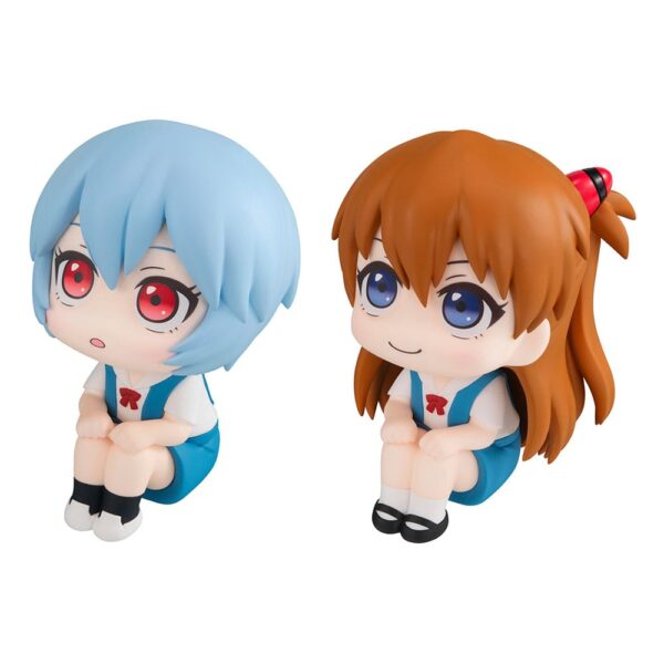Evangelion: 3.0 1.0 Thrice Upon a Time - Rei Ayanami e Shikinami Asuka Langley 11 cm (with gift) - Look Up PVC Statue