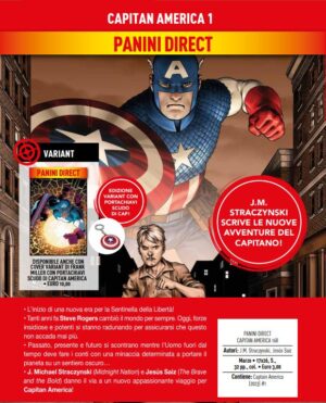 Capitan America 1 (168) - Variant Frank Miller con Portachiavi - Panini Comics - Italiano