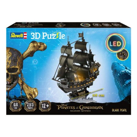 Pirati dei Caraibi - Pirates of the Caribbean Dead Men Tell No Tales 3D Puzzle Black Pearl LED Edition