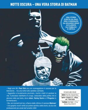 Notte Oscura - Una Vera Storia di Batman - DC Deluxe - Panini Comics - Italiano