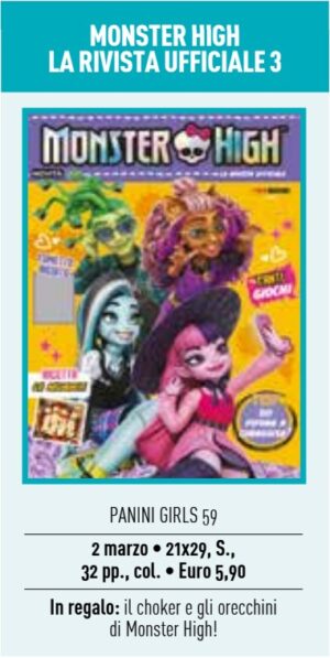 Monster High - La Rivista Ufficiale 3 - Panini Girls 59 - Panini Comics - Italiano