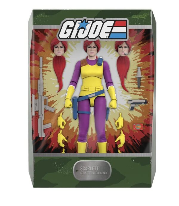GI Joe - Wave 6 Scarlett (DIC Purple) - Ultimates Action Figure 18 cm