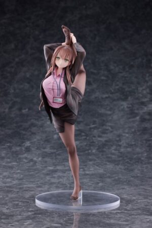 Original Character - OL-chan Who Doesn't Want to Go to Work Pink Ver. Deluxe Edition - PVC Statue 1-4 26 cm