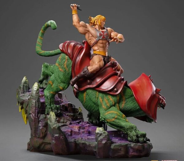 Masters of the Universe - He-man and Battle Cat - Deluxe Art Scale Statue 1-10 31 cm