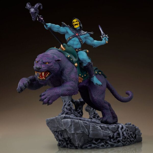 Masters of the Universe - Skeletor e Panthor Classic Deluxe - Statue 62 cm