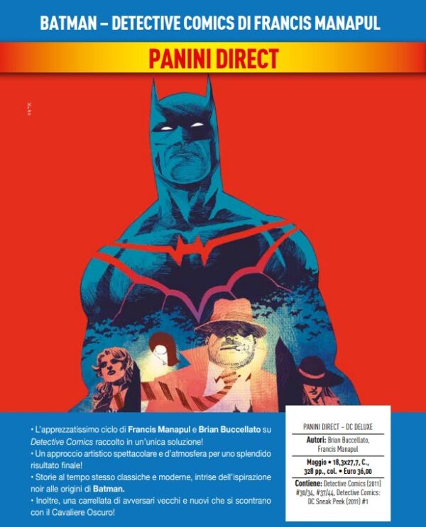Batman - Detective Comics di Francis Manapul - DC Deluxe - Panini Comics - Italiano