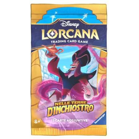 Disney Lorcana - Bustina 12 Carte - 12 Cards Pack - Nelle Terre d'Inchiostro - Into the Inklands - Artwork Jafar - Inglese