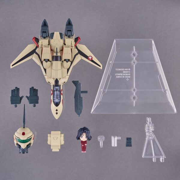 Macross Plus Tiny Session Vehicle mit Action Figure YF-19 (Isamu Alva Dyson Use) with Myung Fang Love