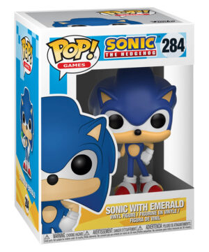 Sonic The Hedgehog - Sonic With Emerald - Funko POP! #284 - Games