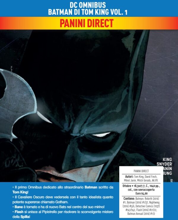 Batman di Tom King Vol. 1 - DC Omnibus - Panini Comics - Italiano