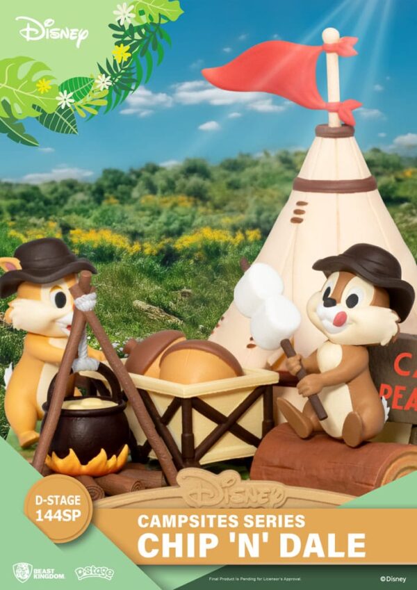 Disney D-Stage Campsite Series PVC Diorama Chip & Dale Special Edition