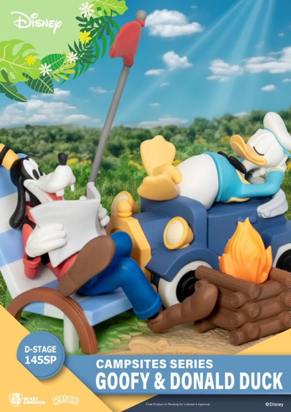 Disney D-Stage Campsite Series PVC Diorama Goofy & Donald Duck Special Edition