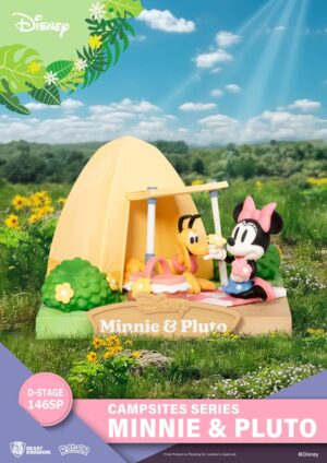 Disney D-Stage Campsite Series PVC Diorama Mini & Pluto Special Edition