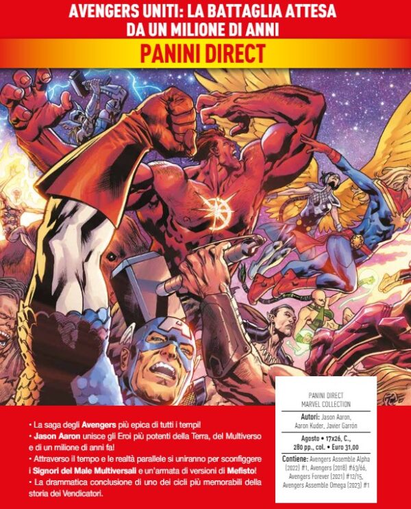 Avengers Uniti - La Battaglia Attesa da un Milione di Anni - Marvel Collection - Panini Comics - Italiano