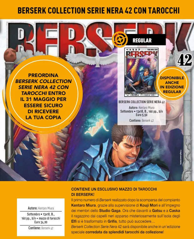 Immagine di Berserk Collection Serie Nera 42 + Tarocchi – Panini Comics – Italiano