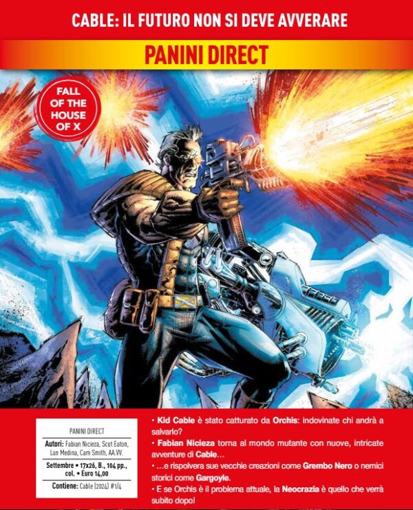 Cable - Il Futuro Non Si Deve Avverare - Panini Comics - Italiano