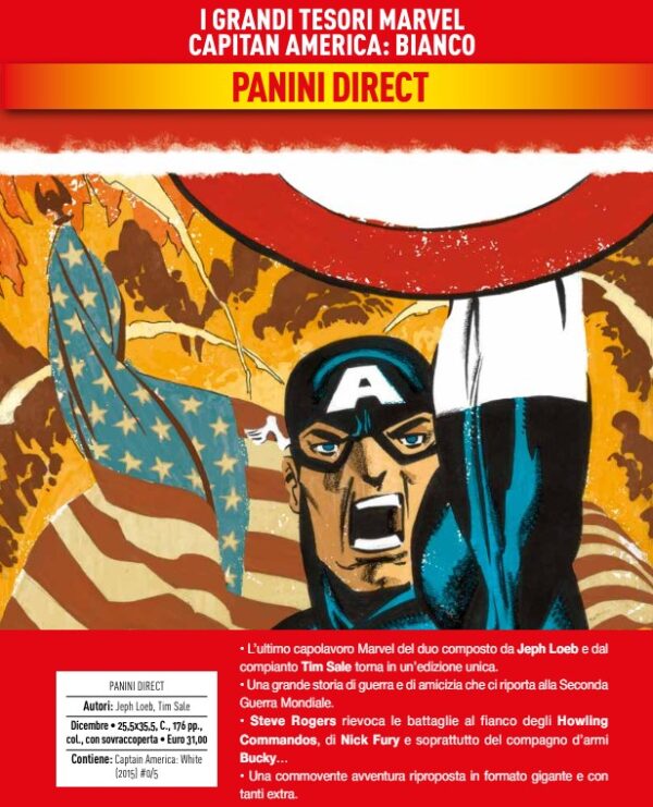 Capitan America - Bianco - I Grandi Tesori Marvel - Panini Comics - Italiano
