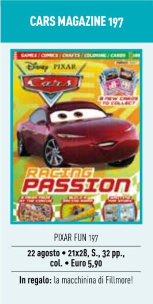 Cars Magazine 197 - Pixar Fun 197 - Panini Comics - Italiano