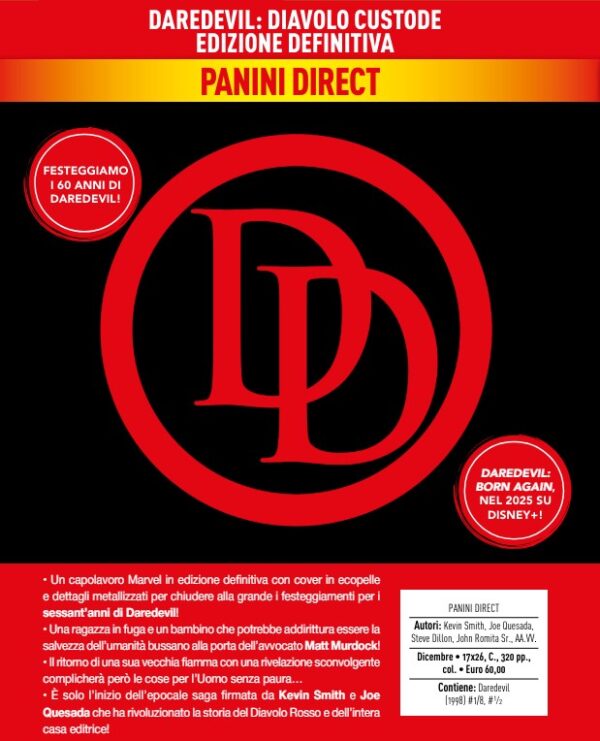 Daredevil - Diavolo Custode - Edizione Definitiva - Marvel Grimorio - Panini Comics - Italiano