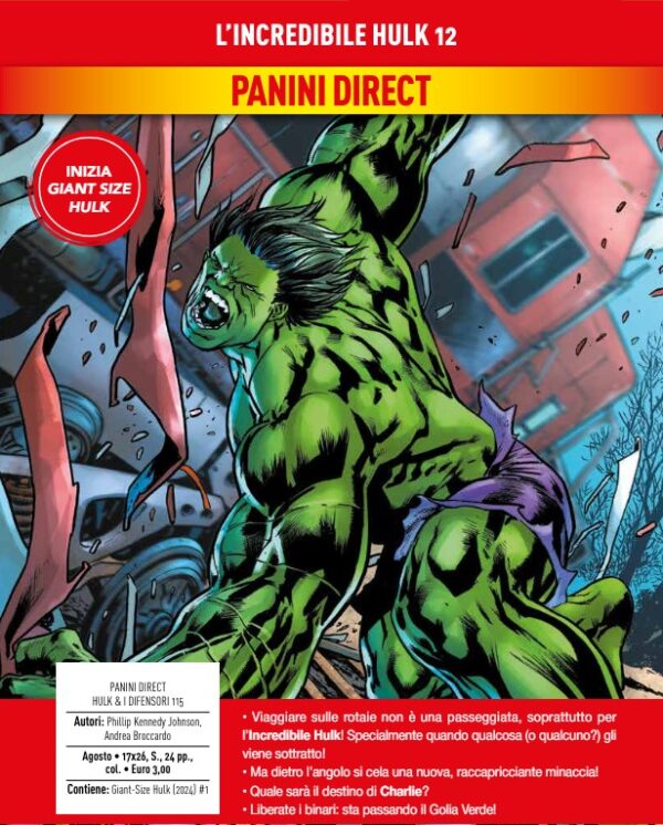 L'Incredibile Hulk 12 - Hulk e i Difensori 115 - Panini Comics - Italiano