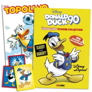 Topolino – Supertopolino 3577 + Album Donald Duck 90 Topolino Sticker Collection + 4 Bustine – Panini Comics – Italiano news