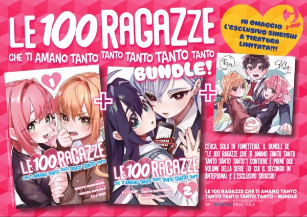 Le 100 Ragazze che Ti Amano Tanto Tanto Tanto Tanto Tanto Bundle (Vol. 1-2 + Shikishi) - Jpop - Italiano