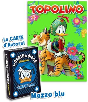 Topolino - Supertopolino 3586 + Le Carte da Gioco d'Autore di Topolino di Marco Gervasio - Mazzo Blu - Panini Comics - Italiano