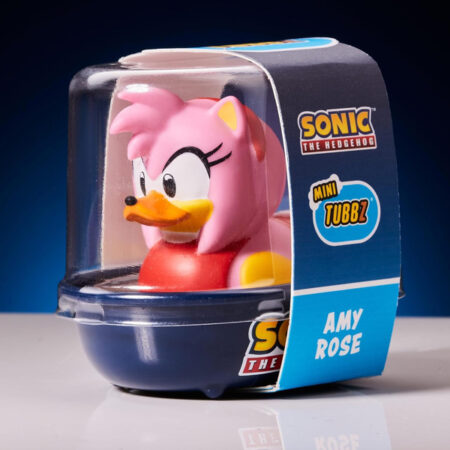 Tubbz Mini - Sonic - The Hedgehog Amy Rose - Paperella PVC Figure Boxed Edition Cosplaying Duck