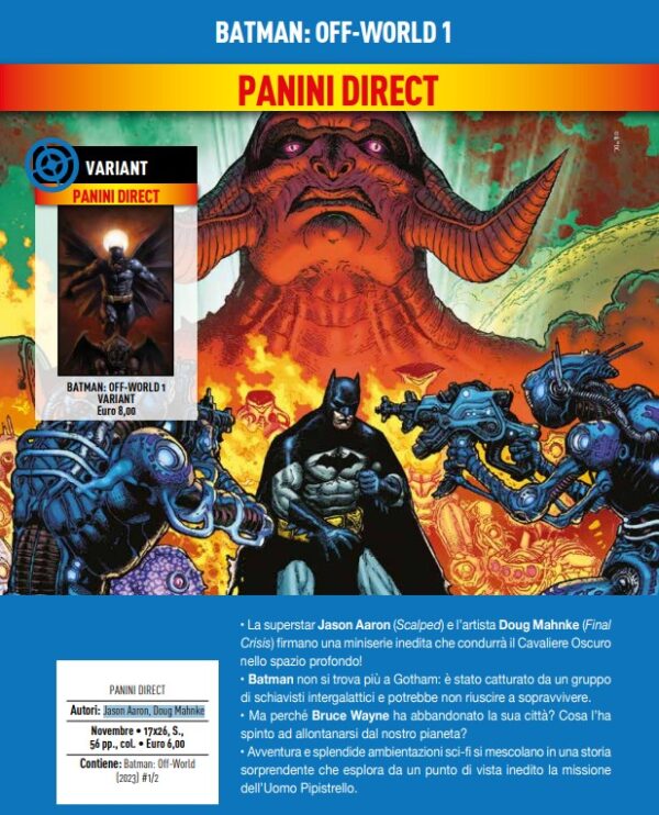 Batman - Off-World 1 - Panini Comics - Italiano