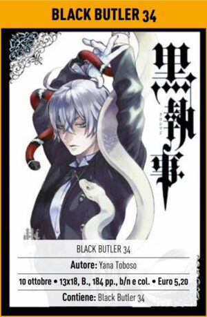 Black Butler - Il Maggiordomo Diabolico 34 - Panini Comics - Italiano