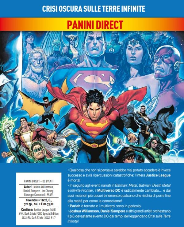 Crisi Oscura sulle Terre Infinite - Eventi DC - Panini Comics - Italiano