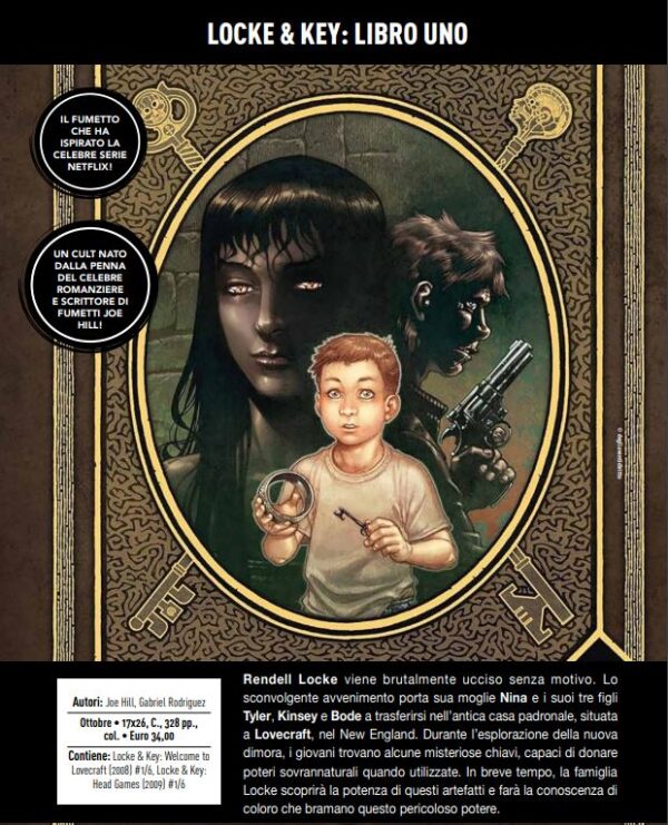 Locke & Key Vol. 1 - Libro Uno - Panini Comics - Italiano