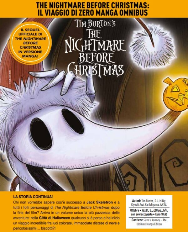 The Nightmare Before Christmas - Il Viaggio di Zero - Manga Omnibus - Panini Comics - Italiano