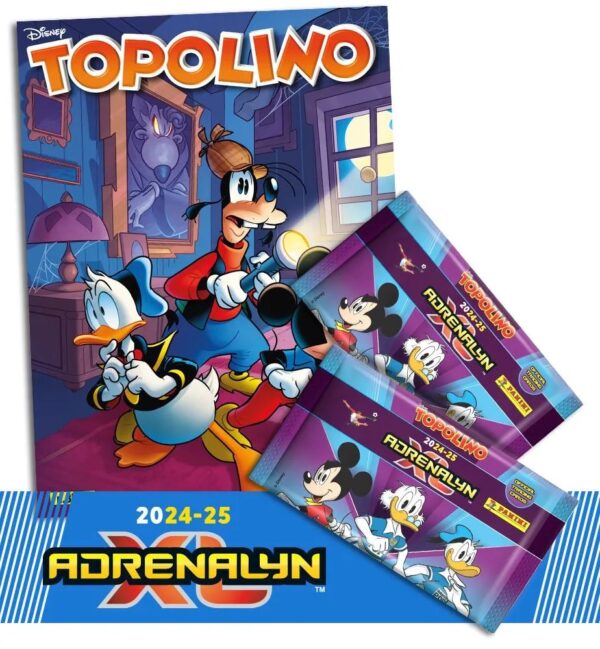 Topolino - Supertopolino 3591 + Topolino Adrenalyn XL - Seconda Uscita - 2 Bustine - Panini Comics - Italiano