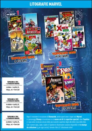 Topolino - Supertopolino 3596 + Litografie Marvel 9-12 di 12 - Panini Comics - Italiano