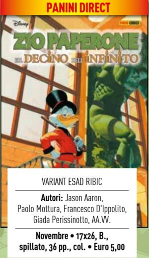 Zio Paperone e il Decino dell'Infinito - Variant Esad Ribic - Panini Comics - Italiano