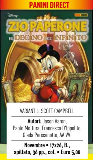 Zio Paperone e il Decino dell'Infinito - Variant J. Scott Campbell - Panini Comics - Italiano