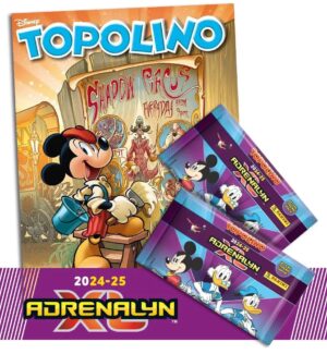 Topolino - Supertopolino 3593 + Topolino Adrenalyn XL - Quarta Uscita - 2 Bustine - Panini Comics - Italiano