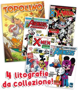 Topolino – Supertopolino 3595 + Litografie Marvel 5-8 di 12 – Panini Comics – Italiano news